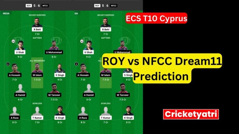 ROY vs NFCC Dream11