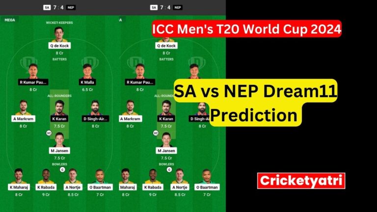 SA vs NEP Dream11