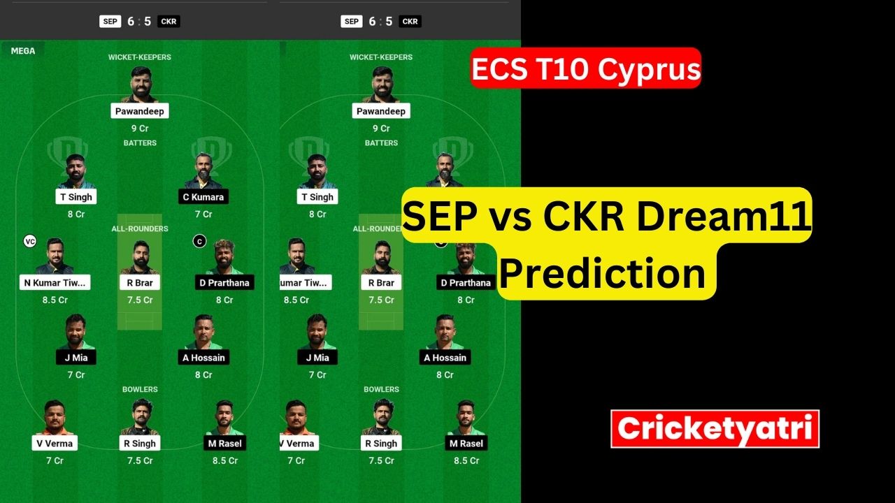 SEP vs CKR Dream11