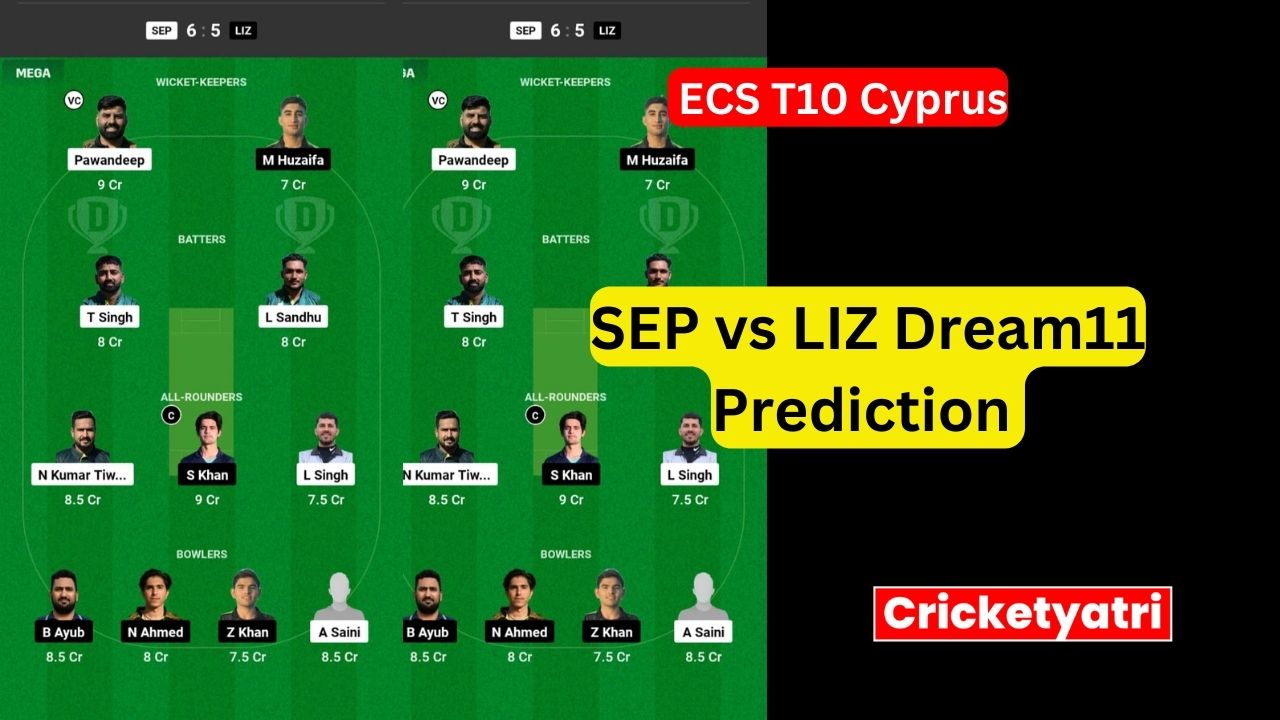 SEP vs LIZ Dream11