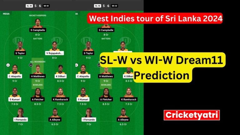 SL-W vs WI-W Dream11