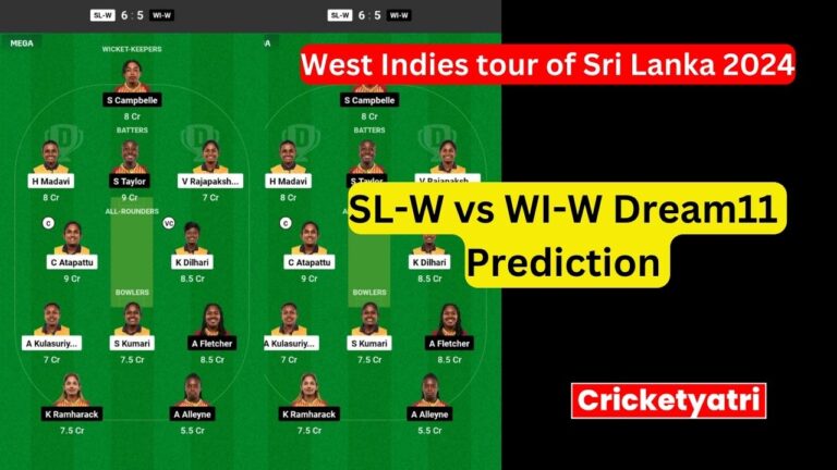 SL-W vs WI-W Dream11