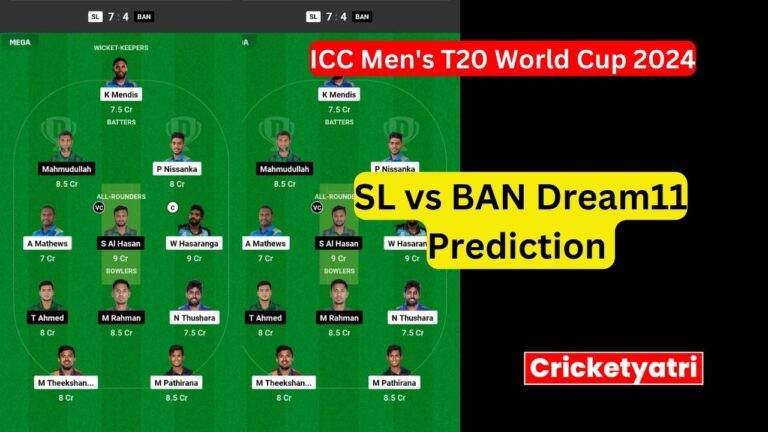 SL vs BAN Dream11