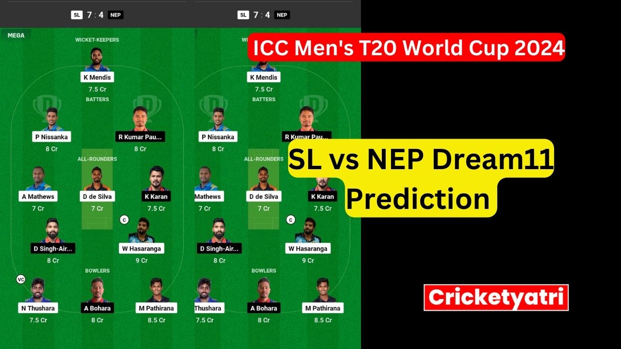 SL vs NEP Dream11