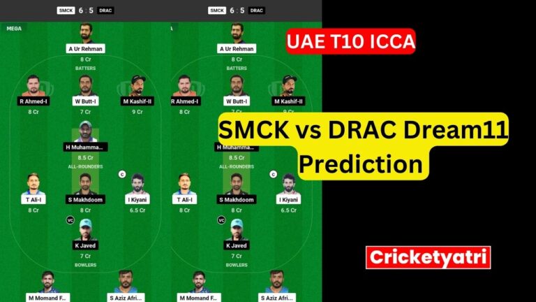 SMCK vs DRAC Dream11