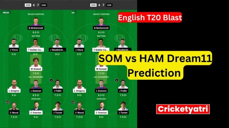 SOM vs HAM Dream11