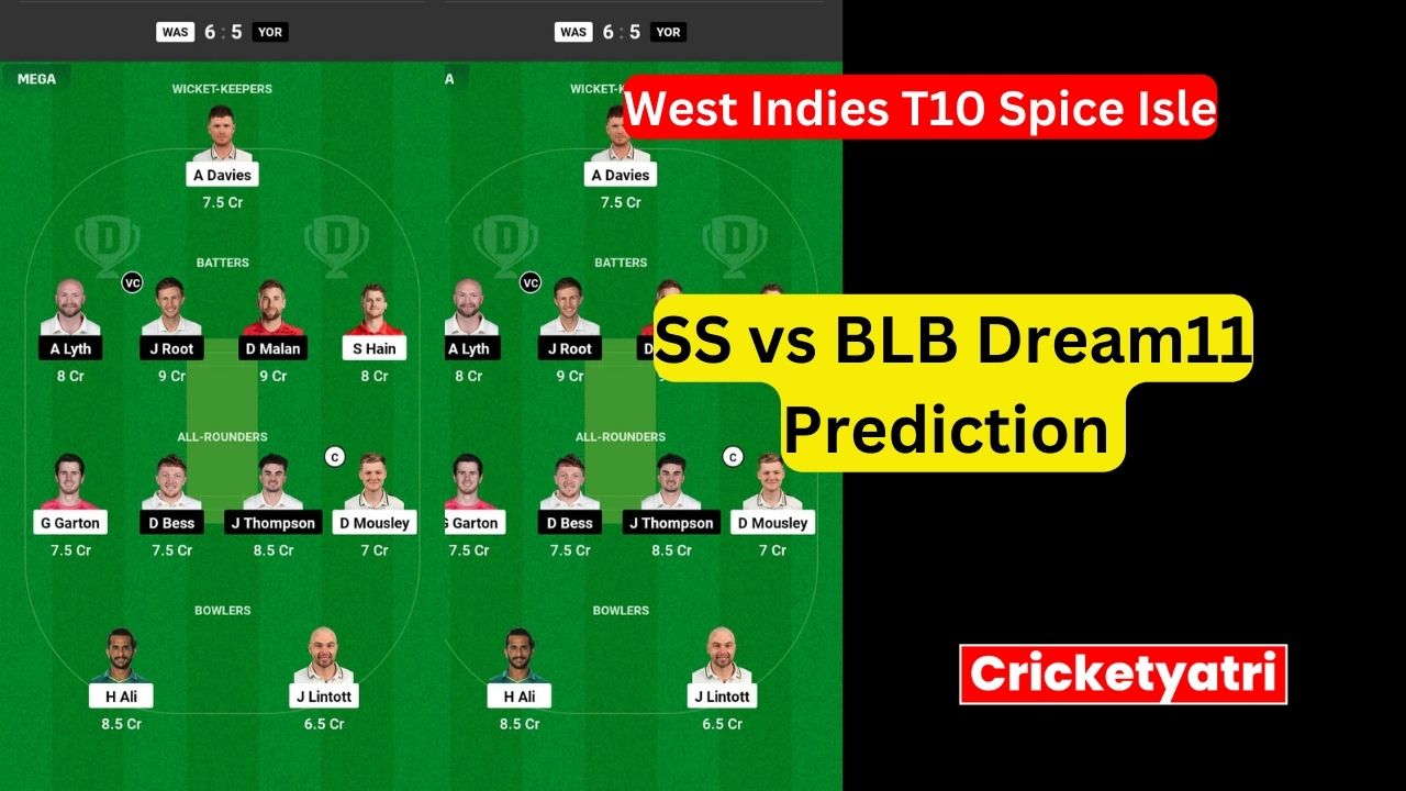 SS vs BLB Dream11