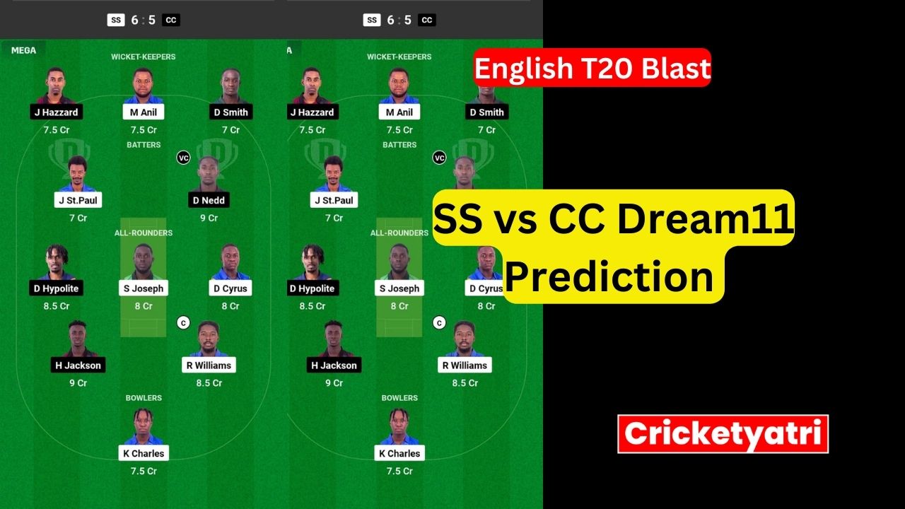 SS vs CC Dream11