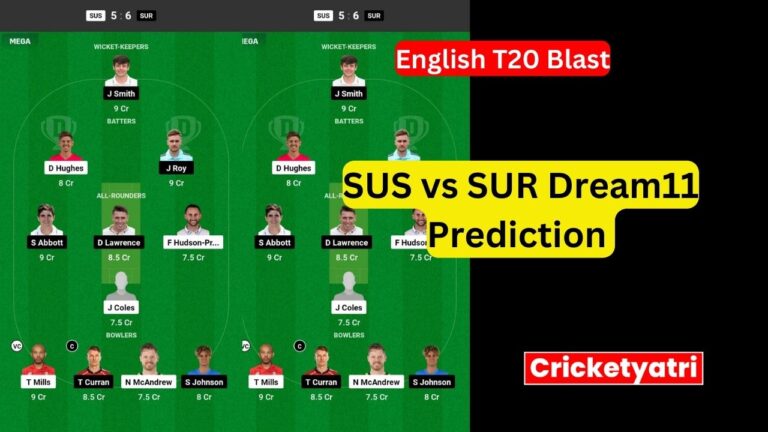 SUS vs SUR Dream11