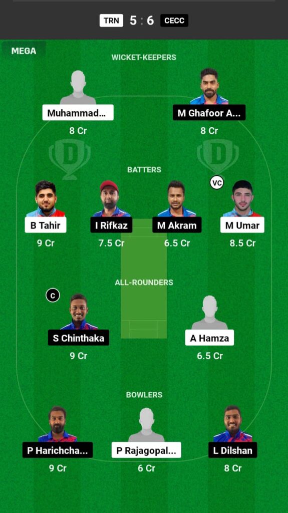 TRN vs CECC Dream11