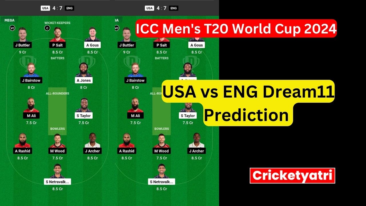 USA vs ENG Dream11