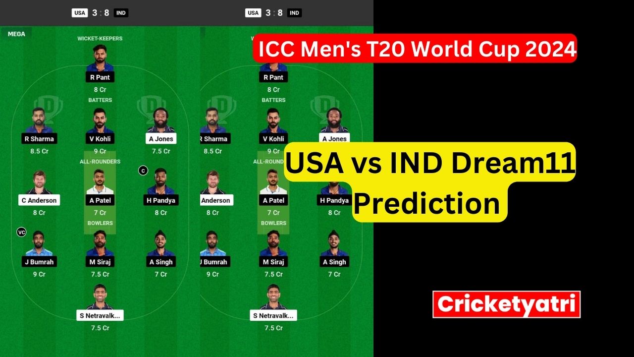 USA vs IND Dream11