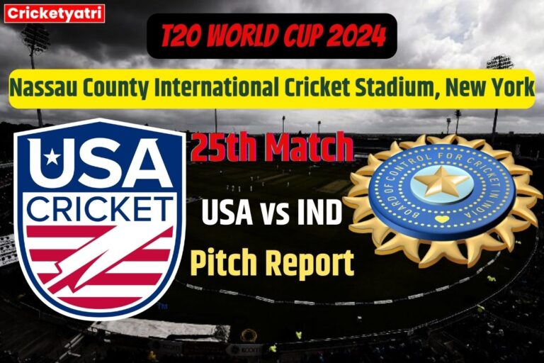 USA vs IND Pitch Report