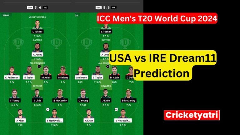 USA vs IRE Dream11