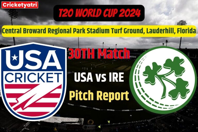 USA vs IRE Pitch Report