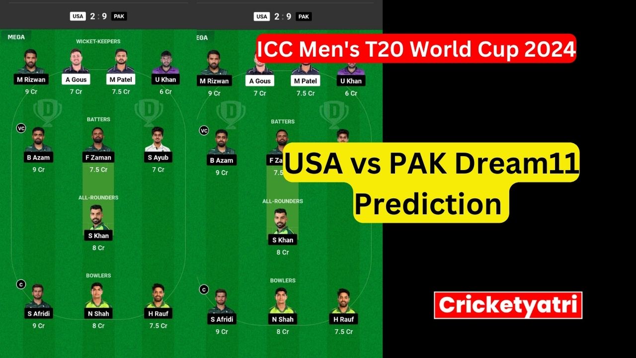 USA vs PAK Dream11