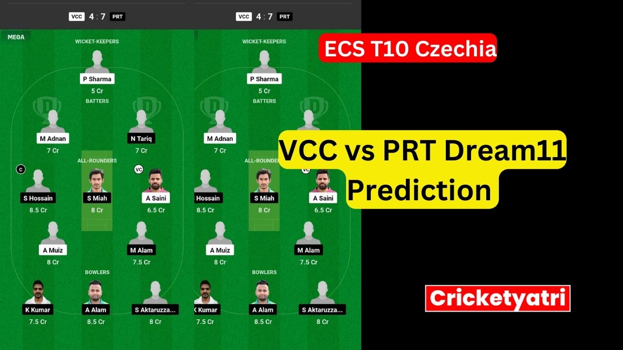 VCC vs PRT Dream11