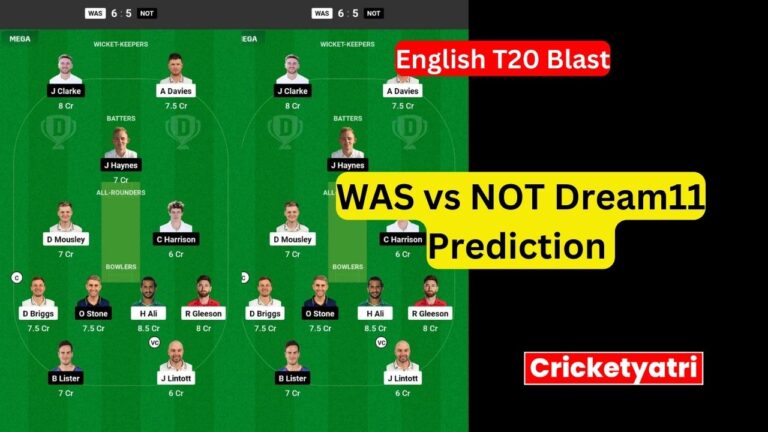 WAS vs NOT Dream11