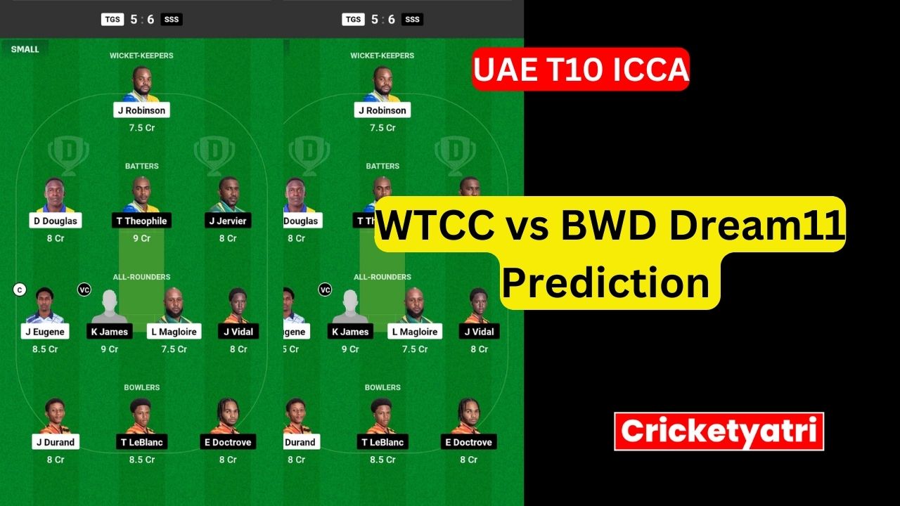 WTCC vs BWD Dream11