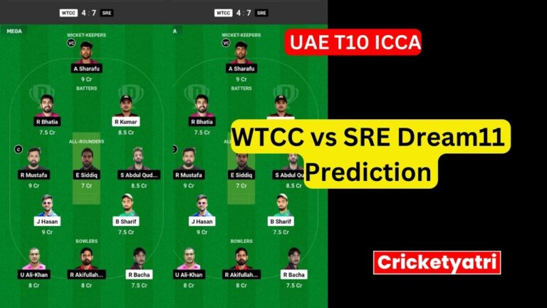 WTCC vs SRE Dream11