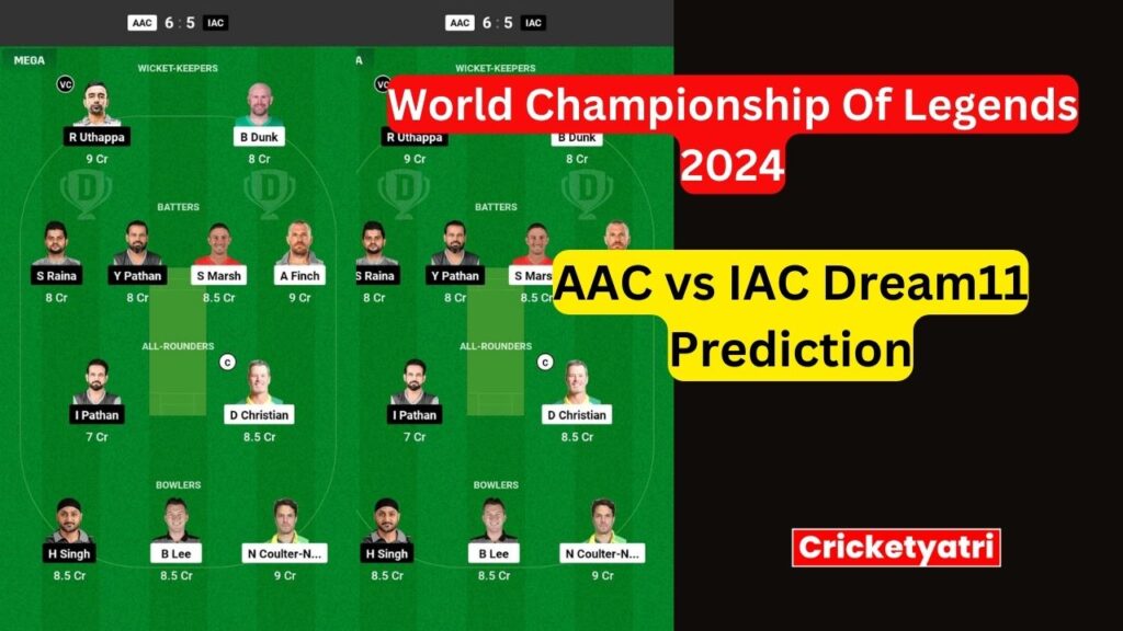 AAC vs IAC Dream11