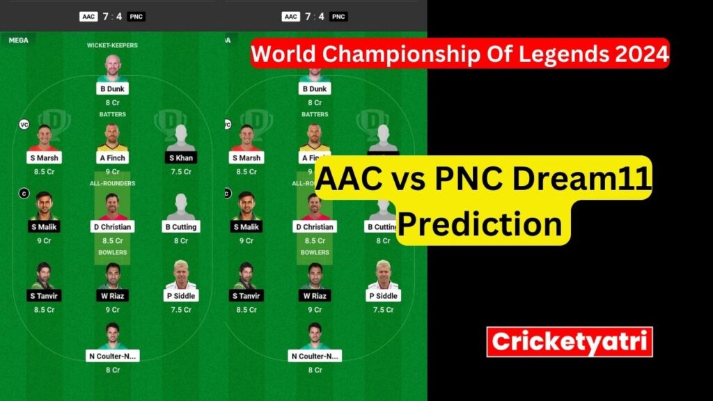 AAC vs PNC Dream11