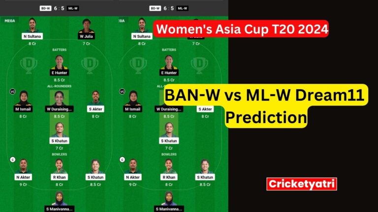 BAN-W vs ML-W Dream11