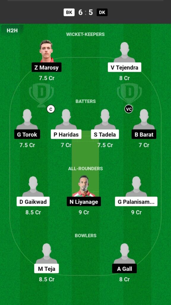 BK v DK Dream11