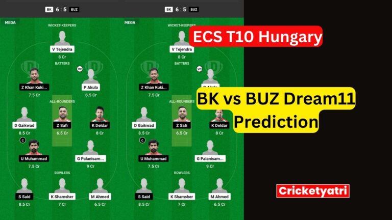 BK vs BUZ Dream11