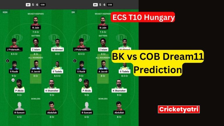 BK vs COB Dream11