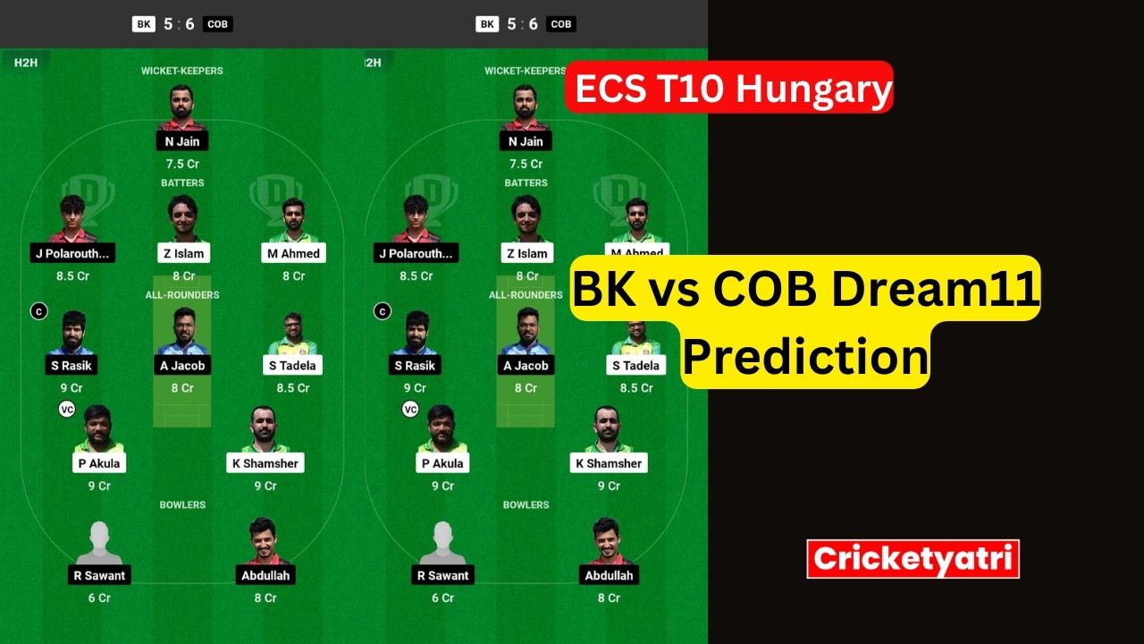 BK vs COB Dream11