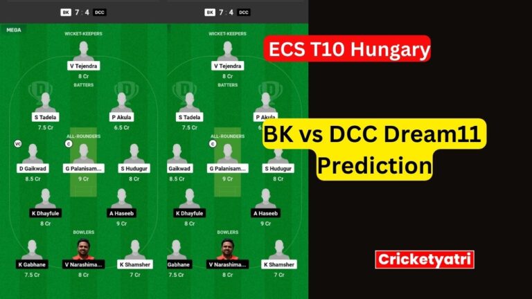 BK vs DCC Dream11