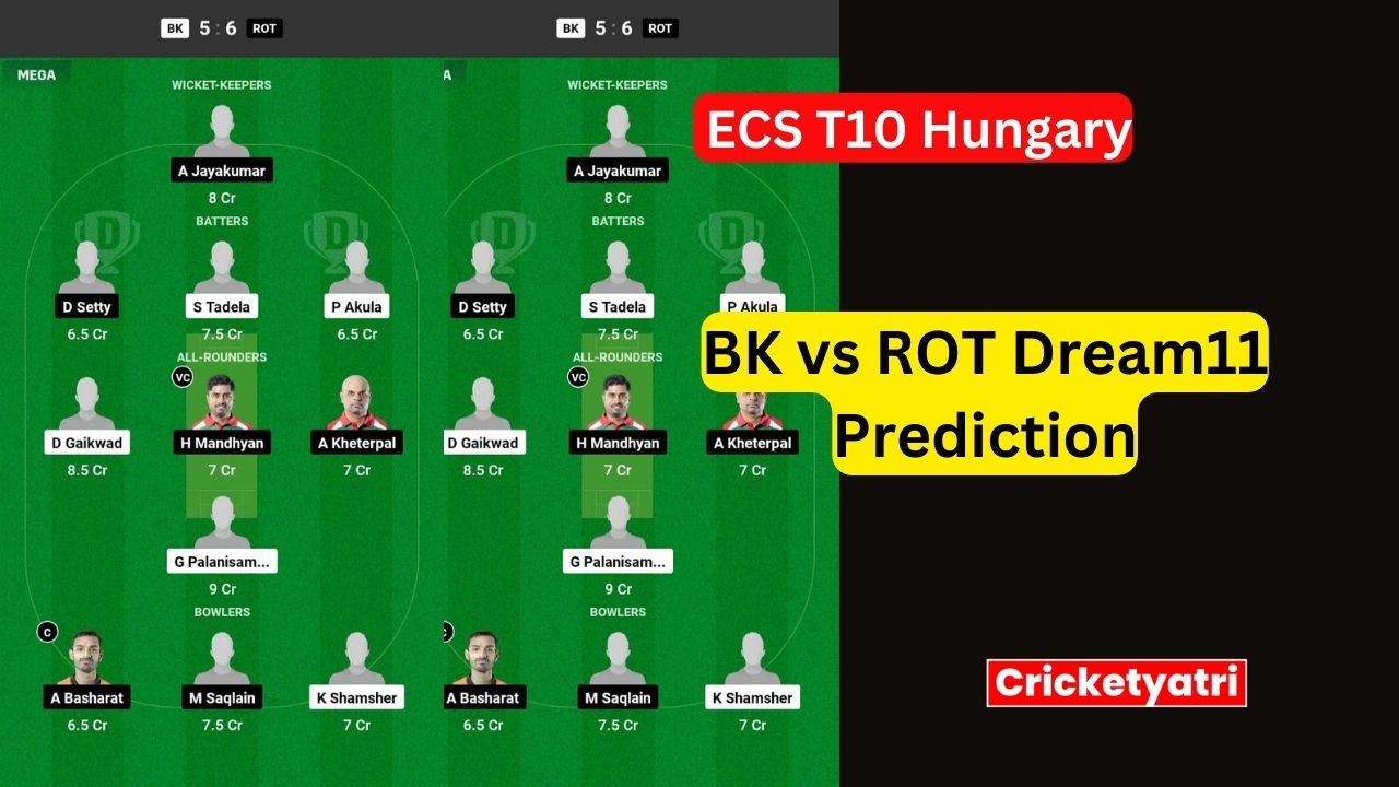 BK vs ROT Dream11