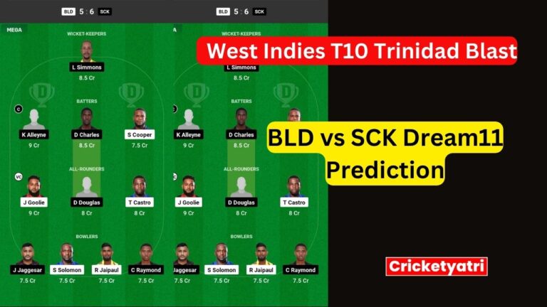 BLD vs SCK Dream11