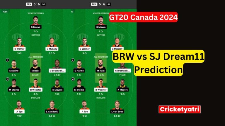 BRW vs SJ Dream11