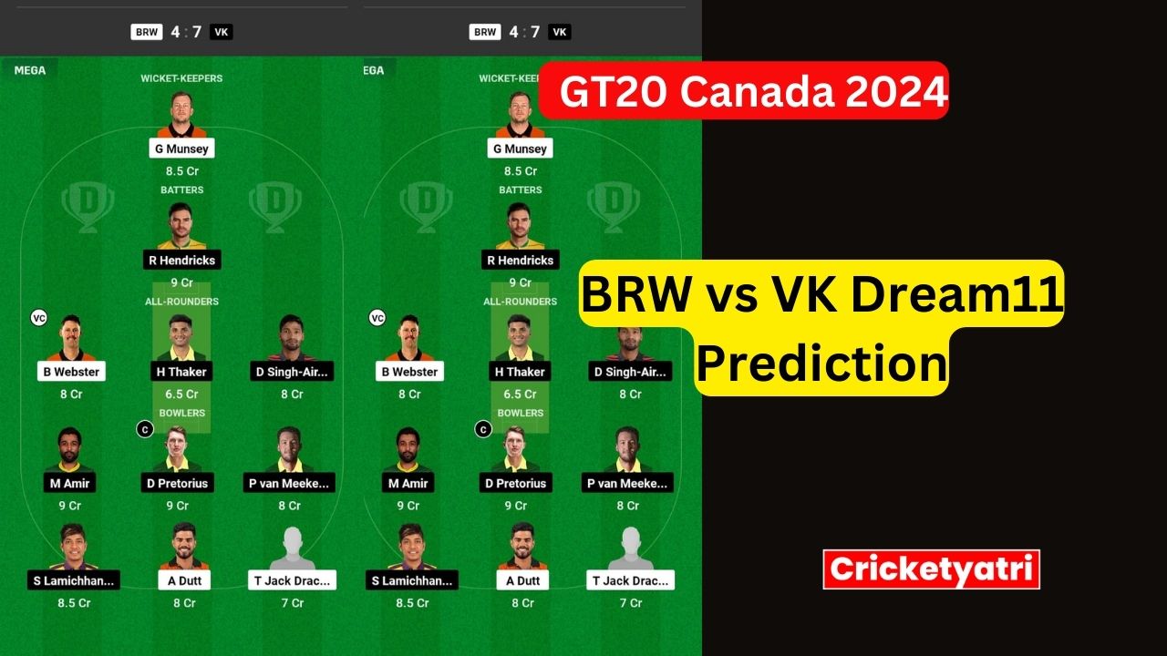 BRW vs VK Dream11