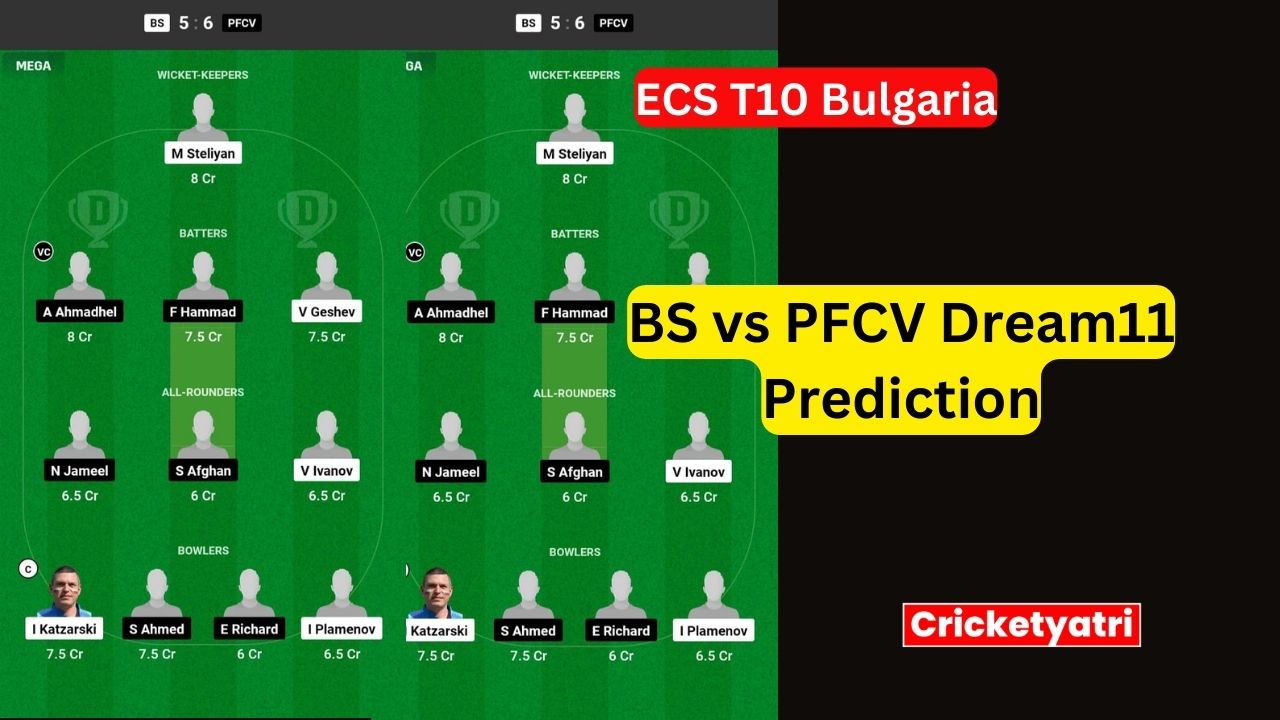 BS vs PFCV Dream11