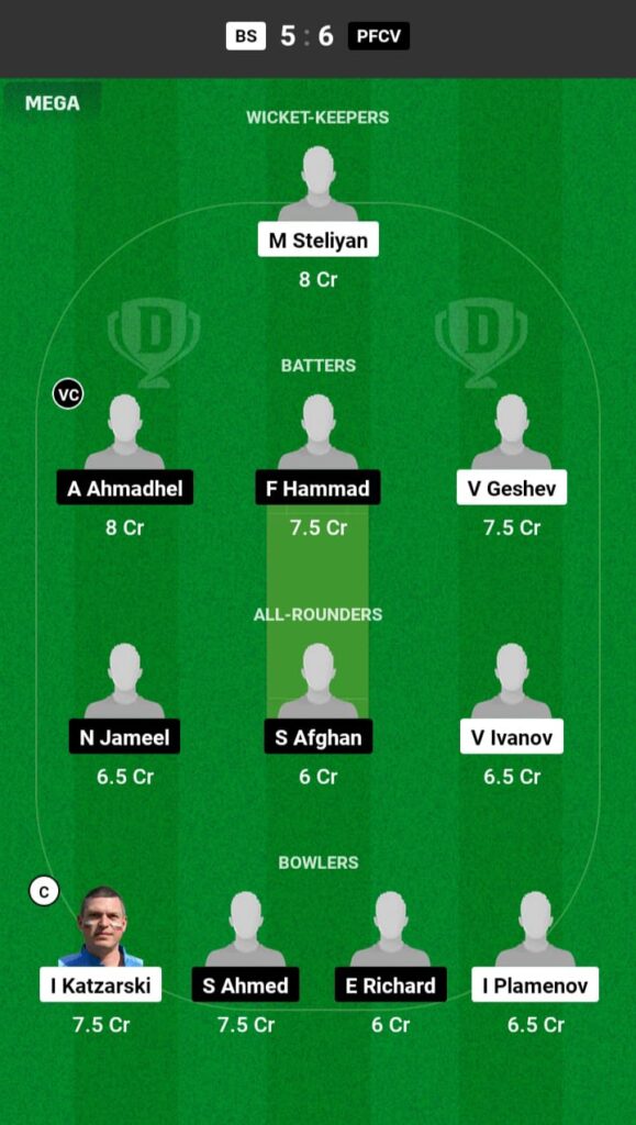 BS vs PFCV Dream11