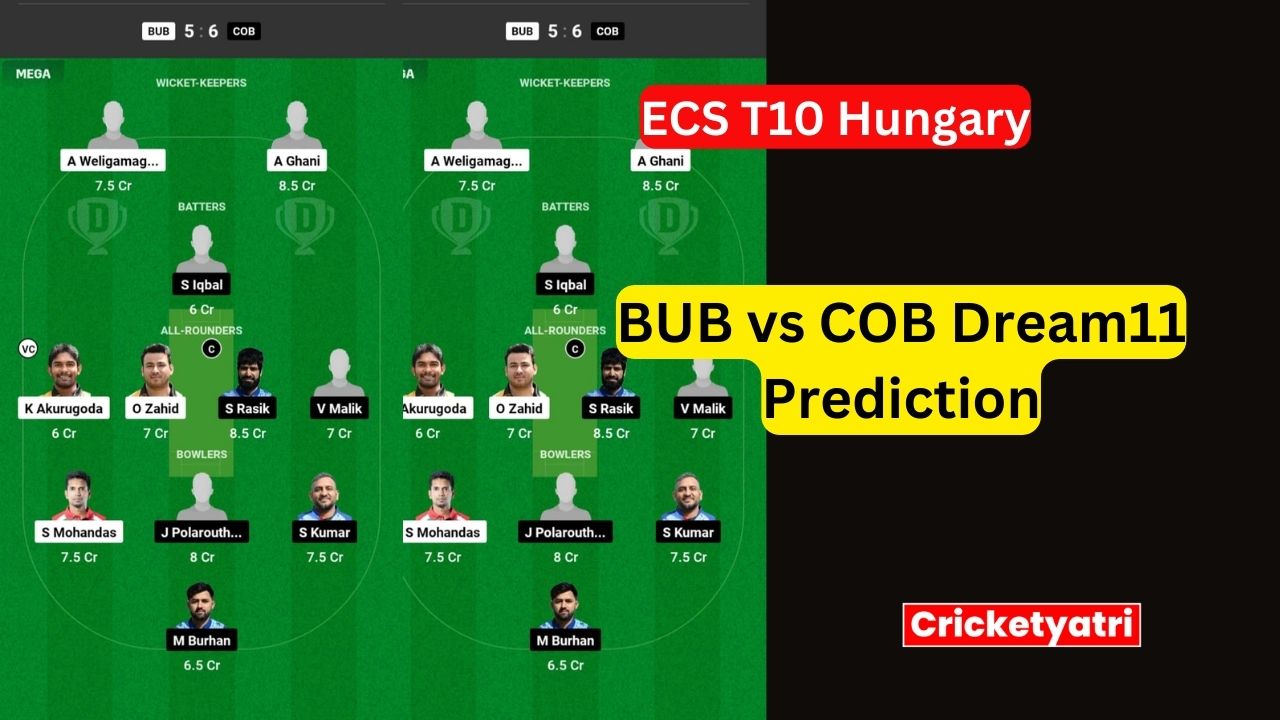 BUB vs COB Dream11