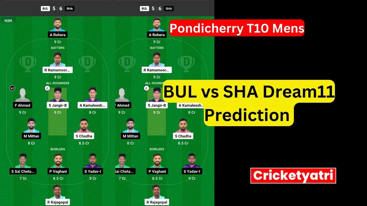 BUL vs SHA Dream11