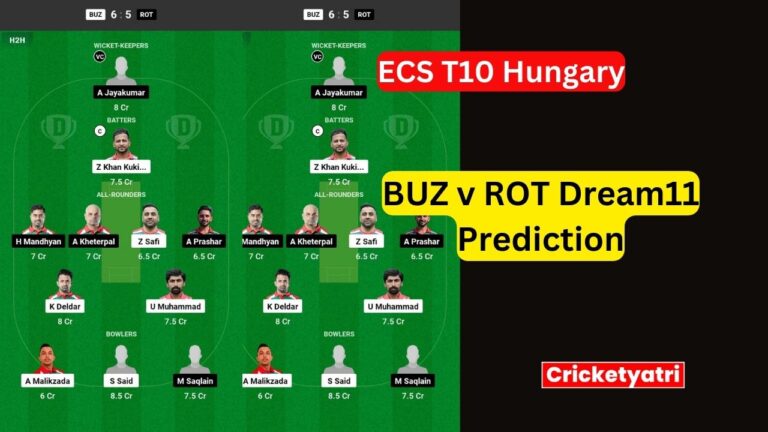 BUZ v ROT Dream11