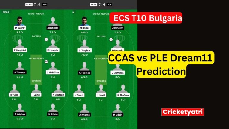 CCAS vs PLE Dream11