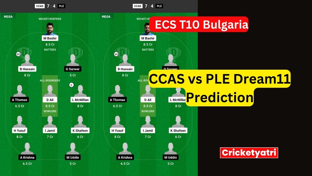 CCAS vs PLE Dream11