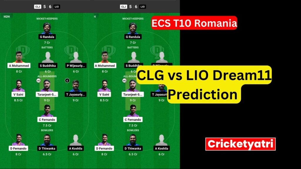 CLG vs LIO Dream11
