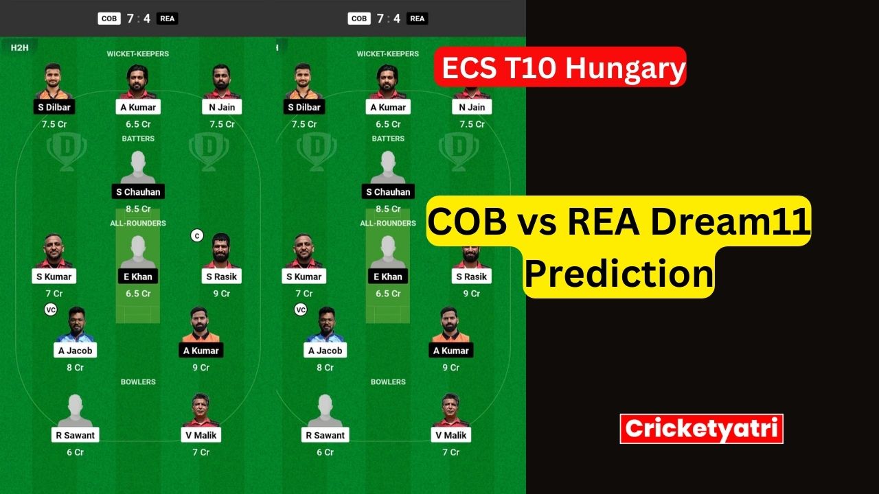 COB vs REA Dream11