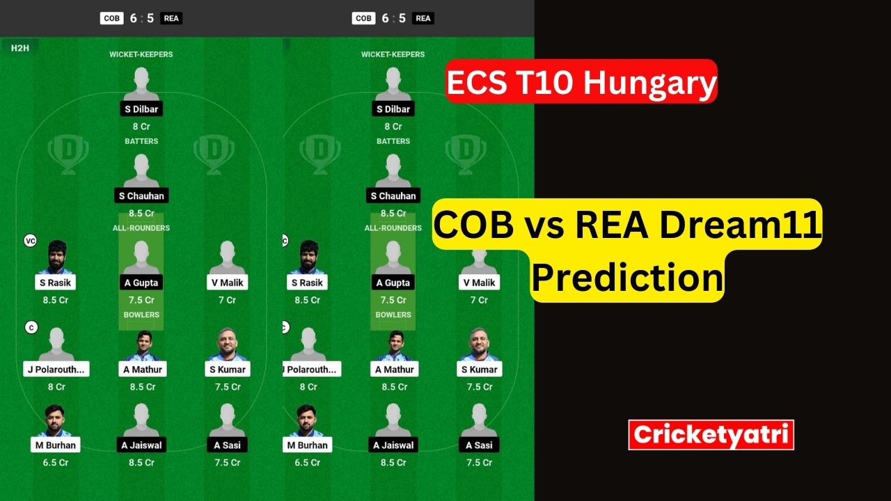 COB vs REA Dream11