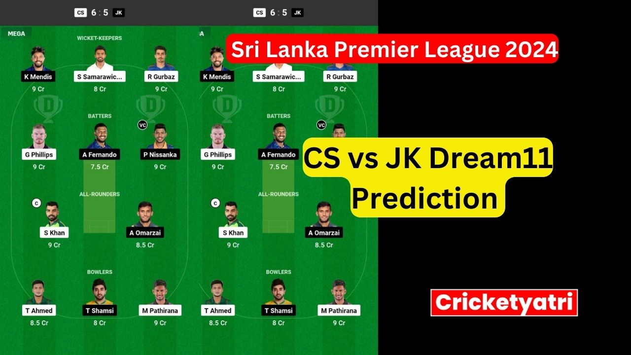 CS vs JK Dream11