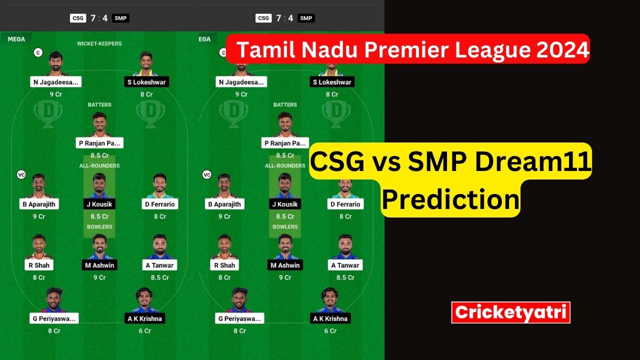 CSG vs SMP Dream11