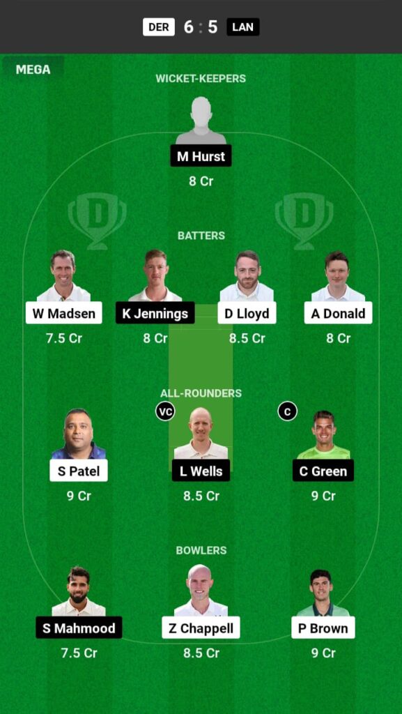 DER vs LAN Dream11