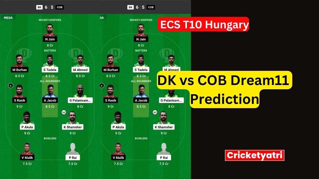 DK vs COB Dream11
